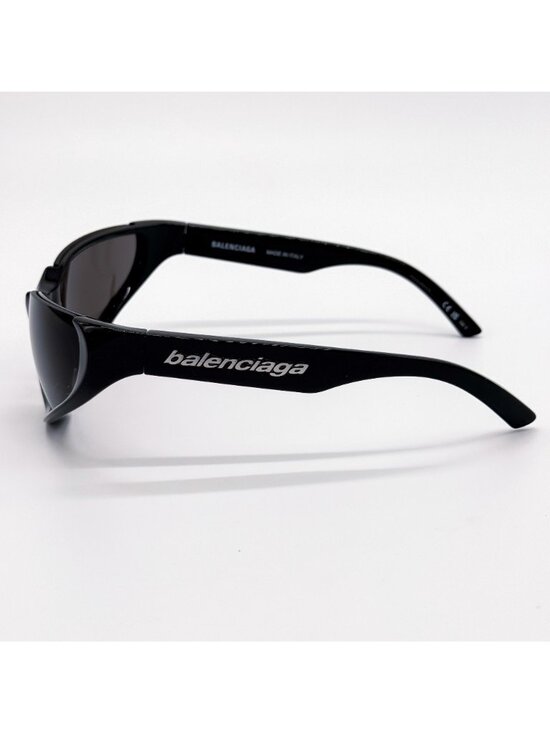 NEW BALENCIAGA BB0202S 001 SUNGLASSES BLACK OVERSIZED WOMEN EYEWEAR BALENCIAGA
